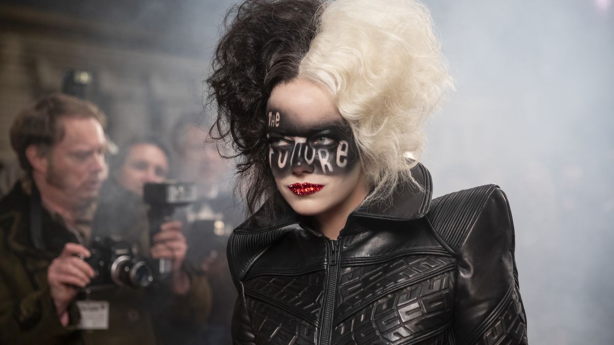 cruella with the words “The Future” painted across her face
