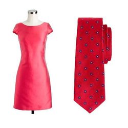 If you've been looking for a short dress that's "black tie" appropriate, consider it found. These his and hers classic red styles are given a glamorous update in crisp silk.  <a href="http://www.jcrew.com/womens_category/dresses/cocktail/PRDOVR~49284/4928