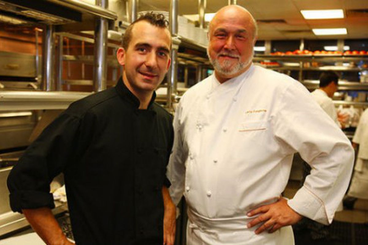 Marc and Larry Forgione (photo: <a href="http://newyork.metromix.com/restaurants/article/nyc-s-second-generation/798114/content" rel="nofollow">Melissa Horn</a>) 