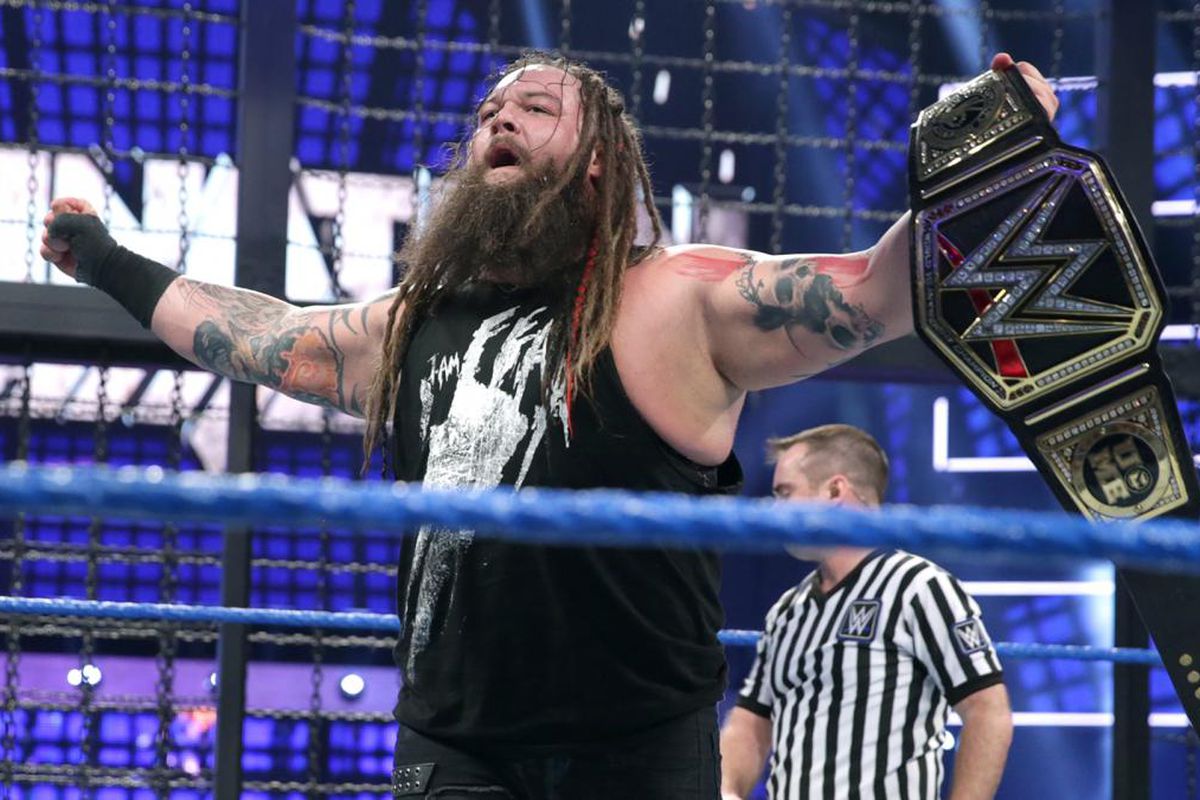 Bray Wyatt holds the WWE Championship