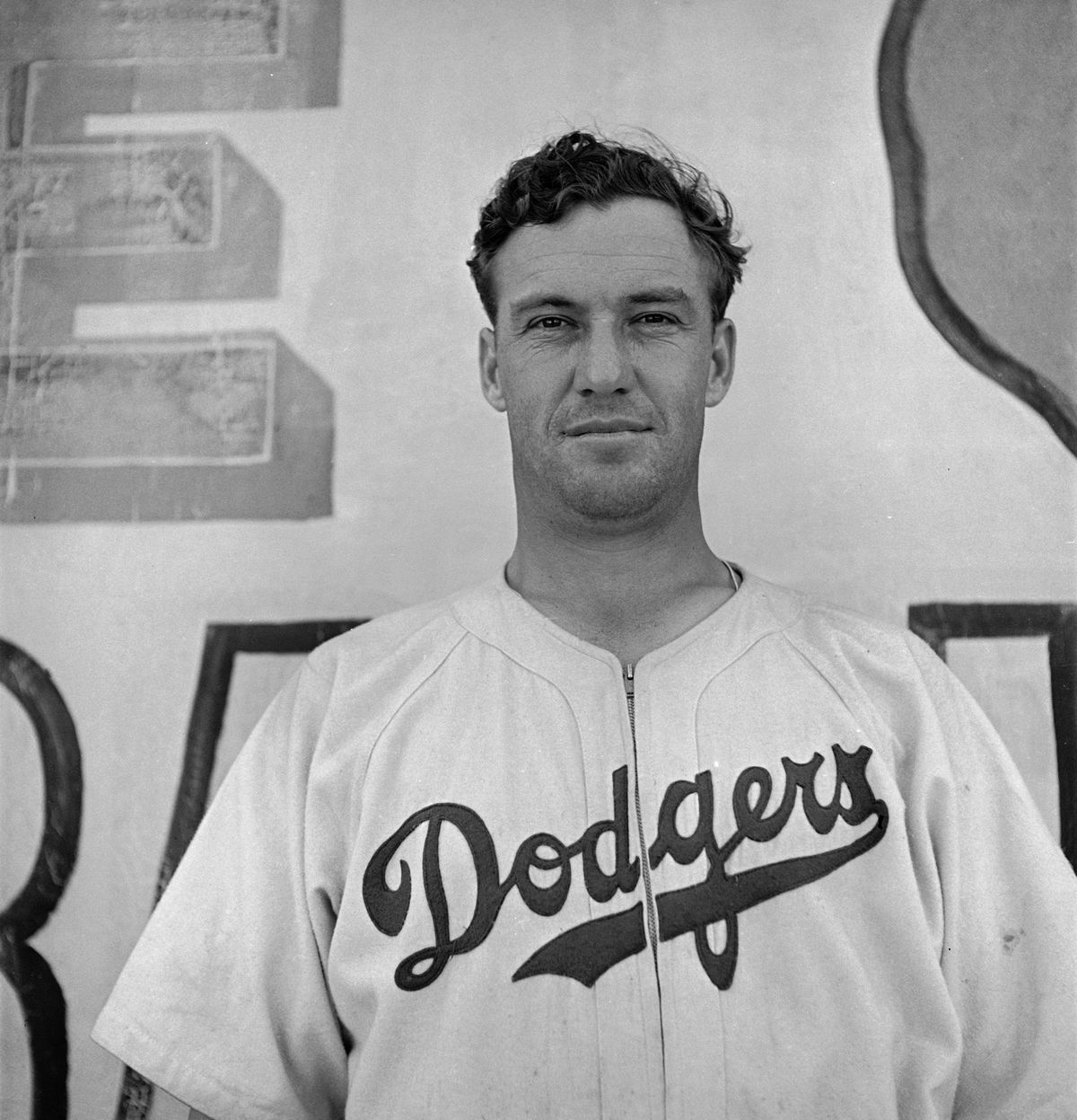 Baseball player Arky Vaughan of the Brooklyn Dodgers