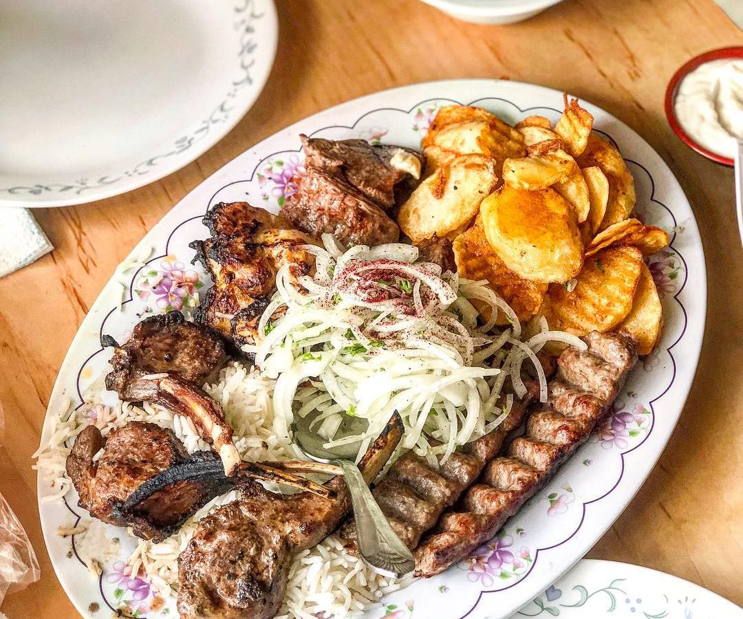 Kebabs plate at Mini Kabob