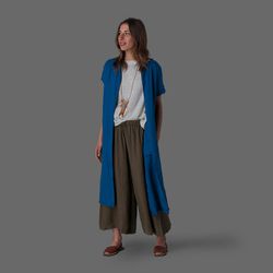 Linen wide culottes in olive, <a href="http://www.millmercantile.com/Black_Crane_Linen_Wide_Culottes_in_Olive_13754.html">$133</a>