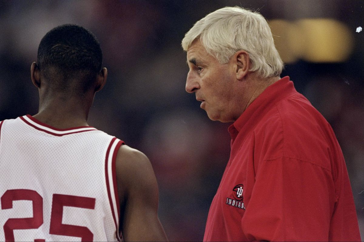 The greatest coach of the 70s, Indiana's Bobby Knight, the innovator of the motion offense