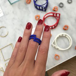 Nylon 3D printed ring, $28