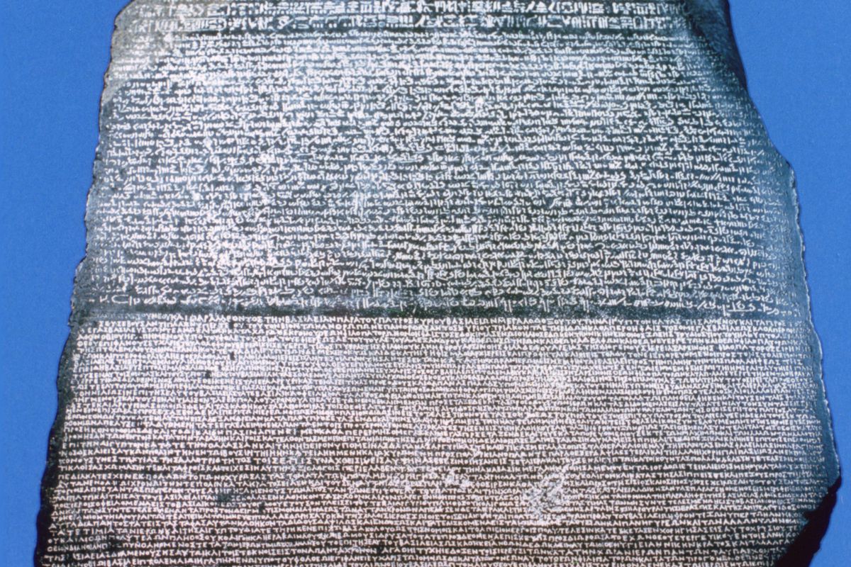The Rosetta Stone, 196 BC.