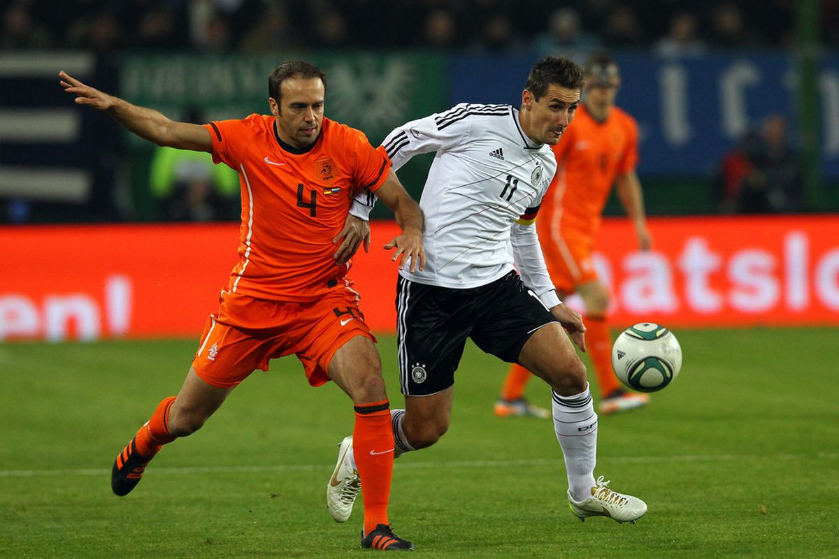This is the Netherlands vs. Germany, for those of you too <i>uncultured</i> to know that. /snob'd