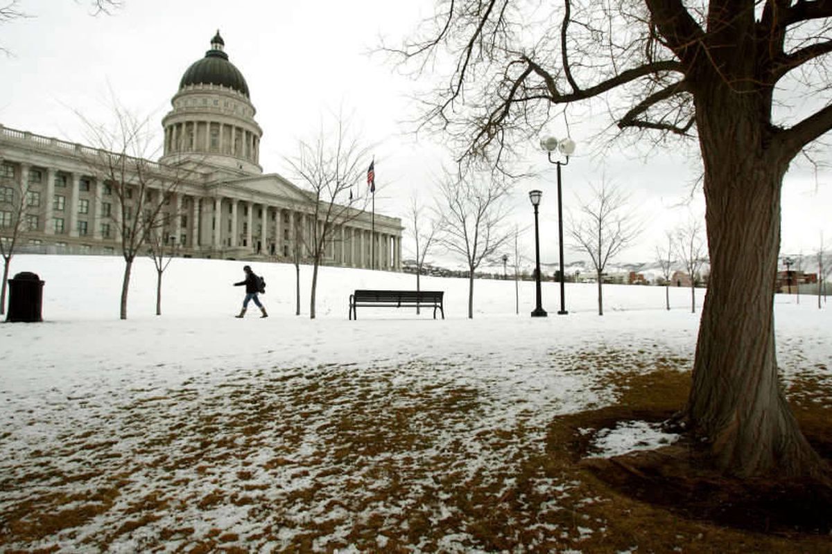 The Utah State Capitol, Monday, Jan. 23, 2012.