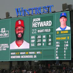 Wed 7:27 p.m. Surprise pitching change, by the Cubs - 