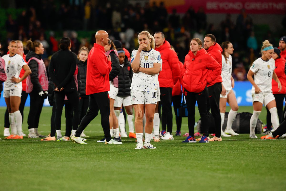 Lindsey Horan of USA (C) seen after the FIFA Women’s World...
