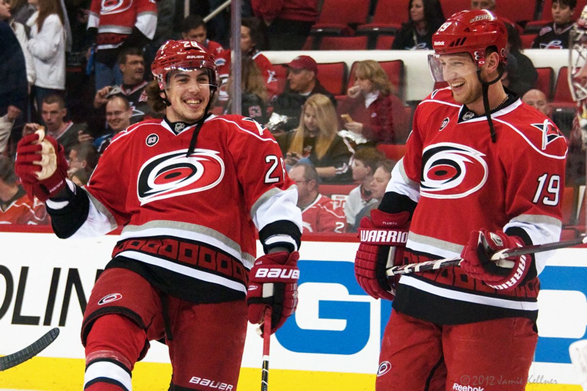 Justin Faulk and Jiri Tlusty will get a kick out of what you have to say.