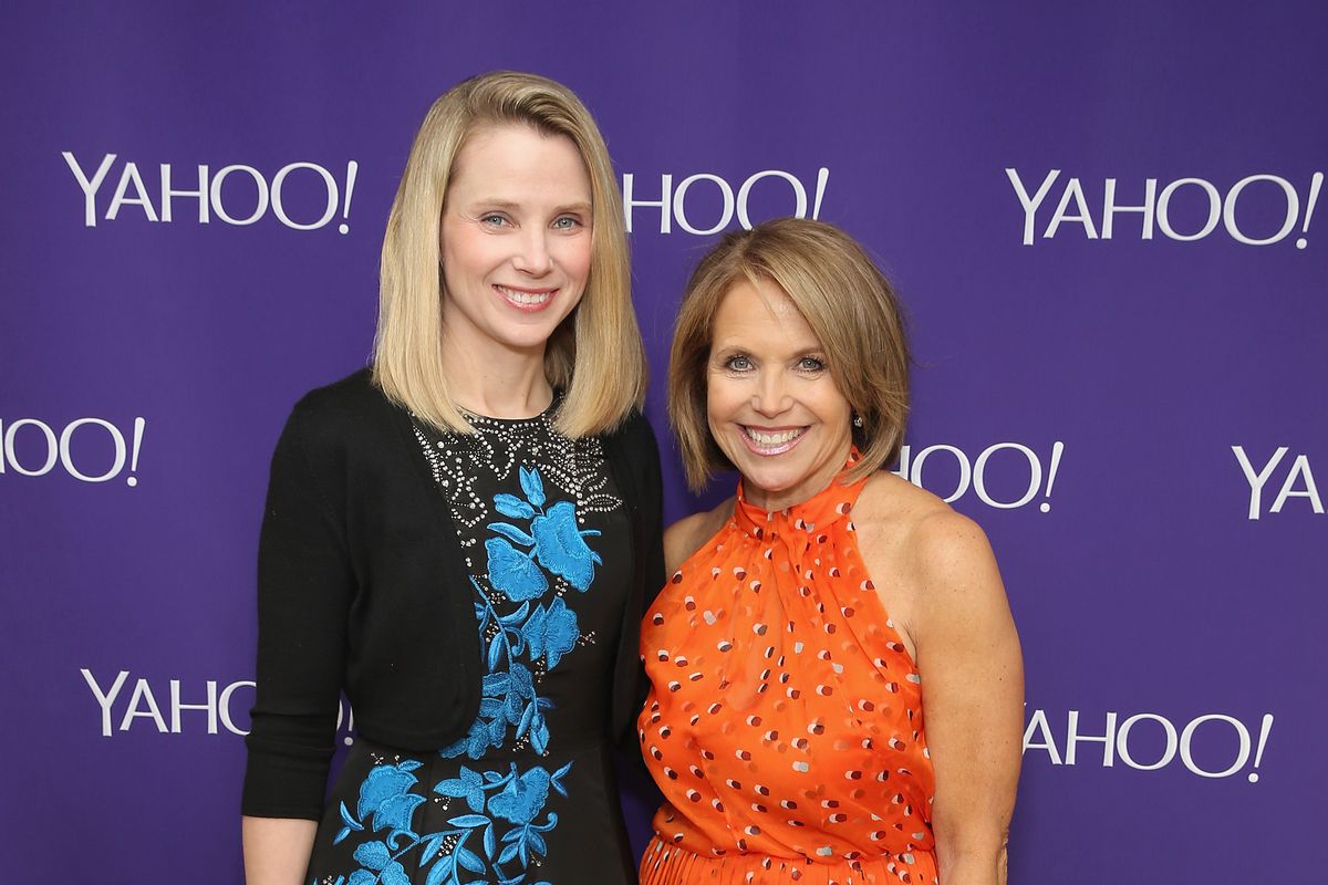 Katie Couric and Yahoo CEO Marissa Mayer