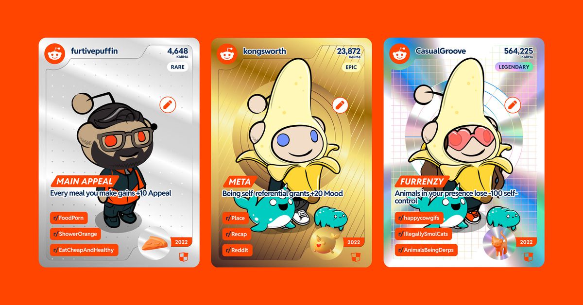 Reddit’s 2022 recap transforms users into trading cards
