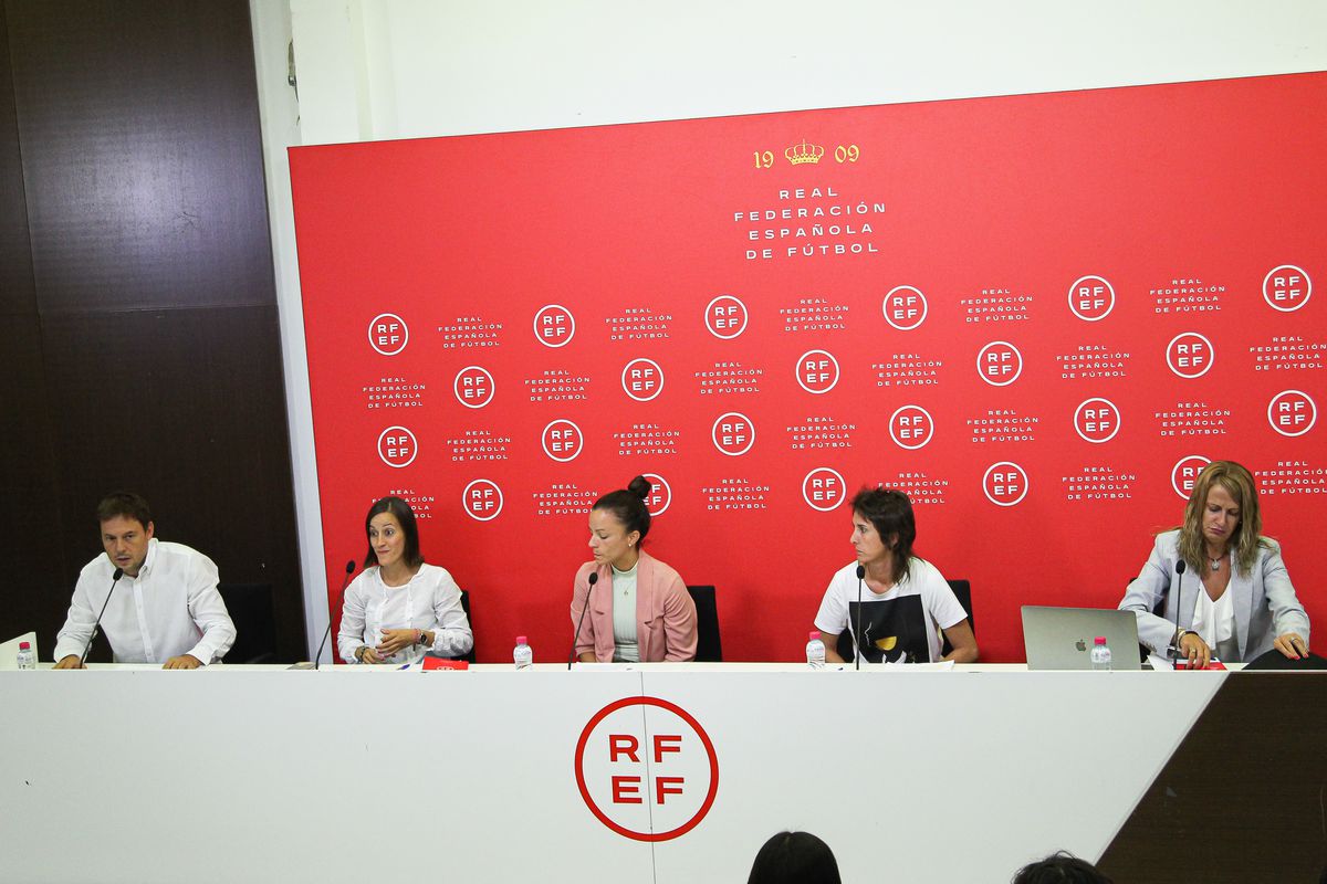 Women Soccer Referees Press Conference In Madrid
