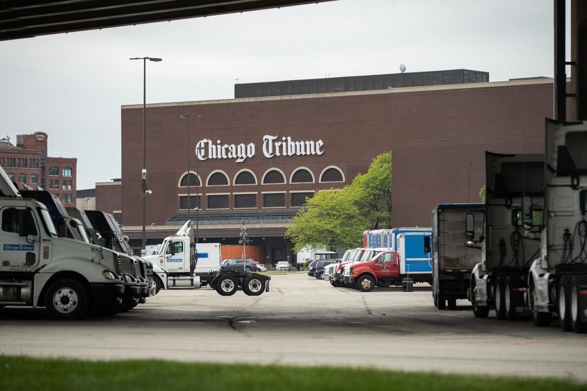 The Chicago Tribune’s Freedom Center printing plant in the River West neighborhood.