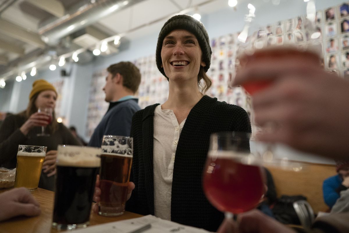 Christina Routon center enjoyed beers with friends Curtis Fincher, and Derek Rohlf at Fair State Brewing Cooperate Taproom Wednesday January 16, 2019 in Minneapolis, MN.] Jerry Holt ‚Ä¢ Jerry.holt@startribune.com