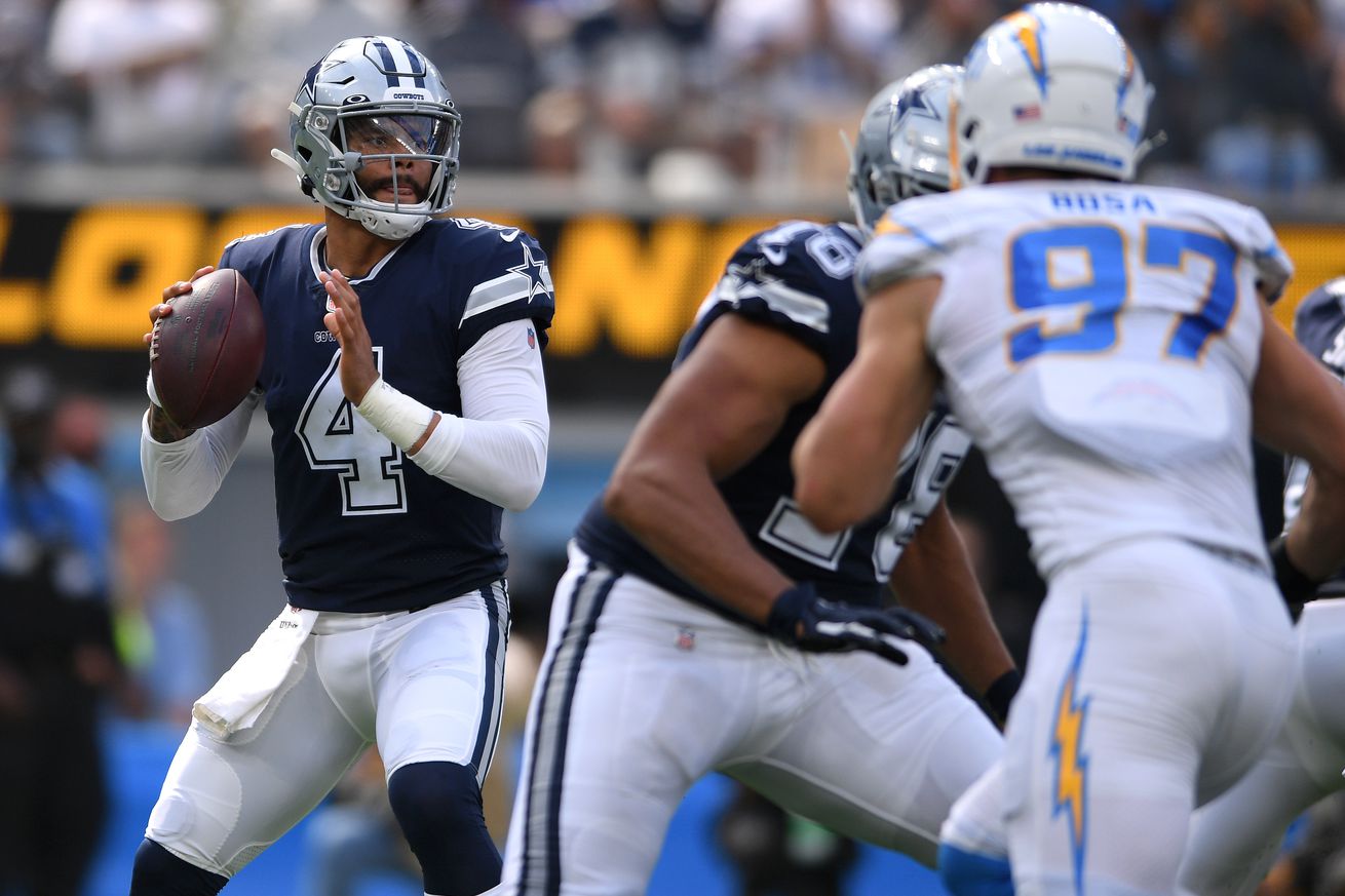 Cowboys at Chargers: Dak Prescott needs to quiet the noise in Week 6