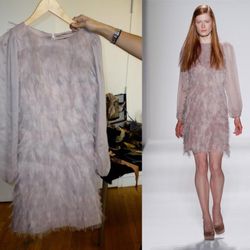 Fluttery Mini-Dress in Blush, $508