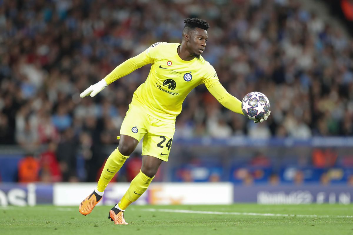 Andre Onana of Inter in action during the UEFA Champions...