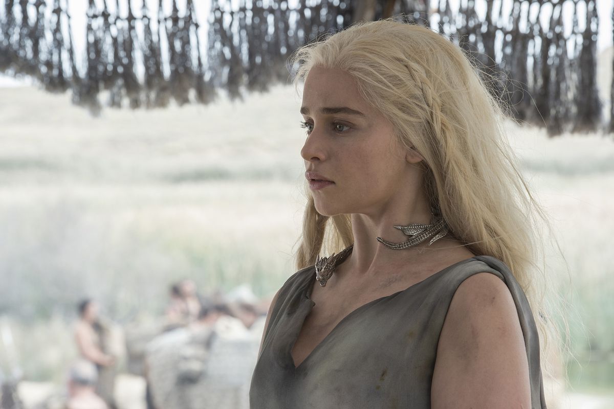 Daenerys Targaryen (Emilia Clarke) in HBO's <i>Game of Thrones</i>.