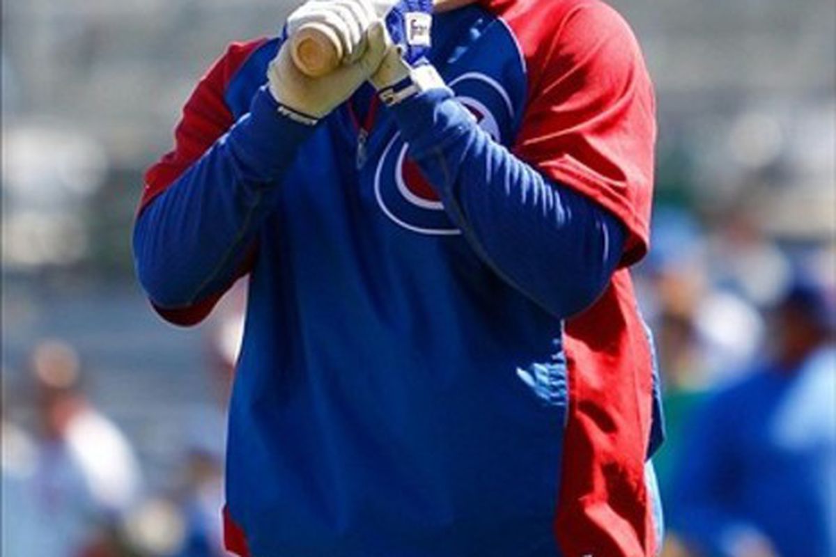 Alfredo Amezaga homered for the I-Cubs tonight. Credit: Debby Wong-US PRESSWIRE