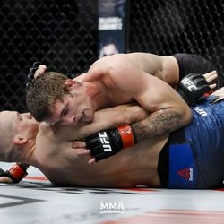 Jordan Mein gets an early takedown at UFC on FOX 30.