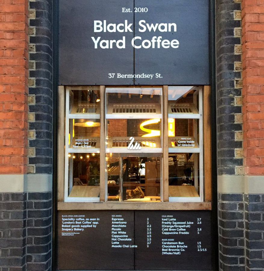 Black Swan Yard in Bermondsey, one of London’s best coffee shops