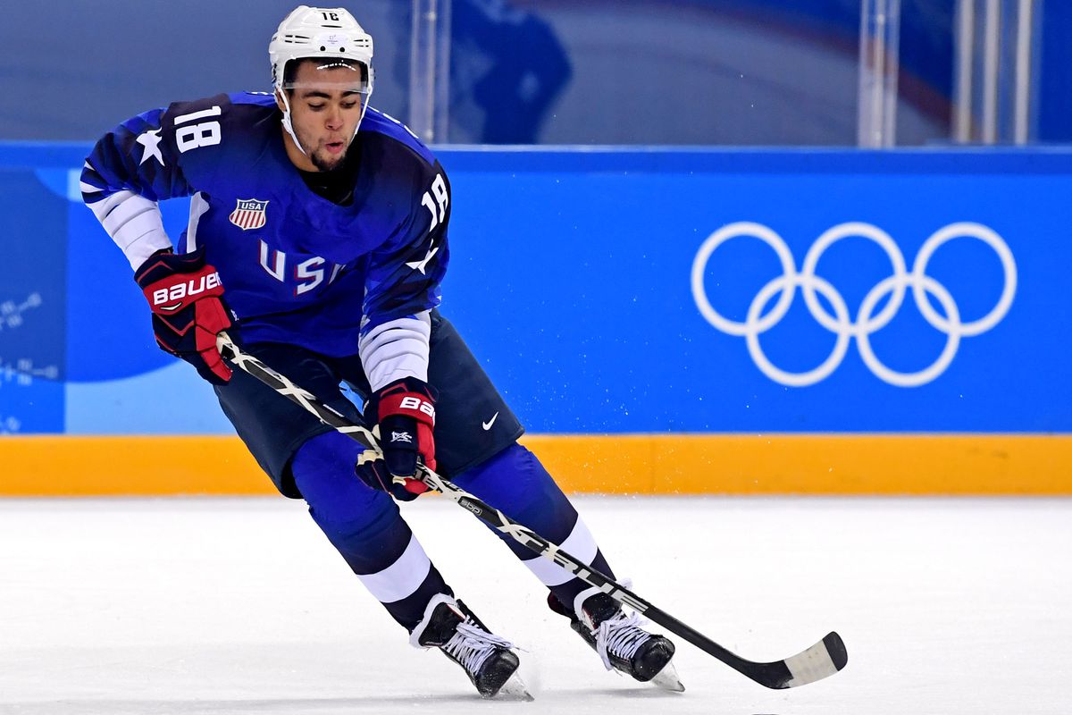 Olympics: Ice Hockey-Men Team Group B - USA-SLO
