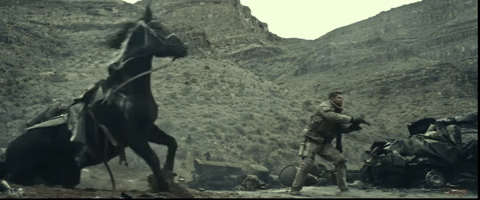 GIF of a horse in battle