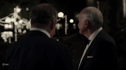 GIF of Chuck Sr. saying, “Connecticut Hall. I fucked three girls in there once, in a 24-hour period. One in the can”
