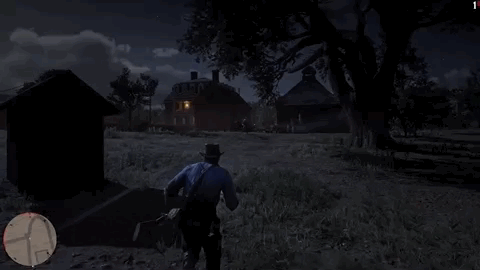 Red Dead Redemption 2 - swapping from a revolver to a shotgun