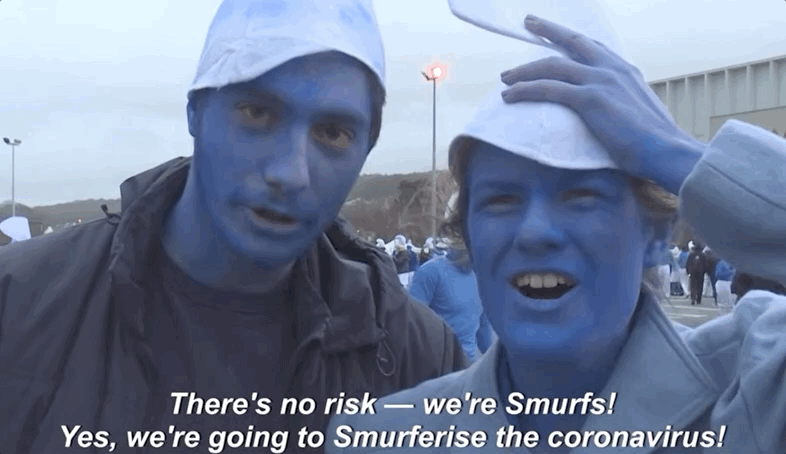 World Record Smurf Gathering Held Because Who Cares About Coronavirus