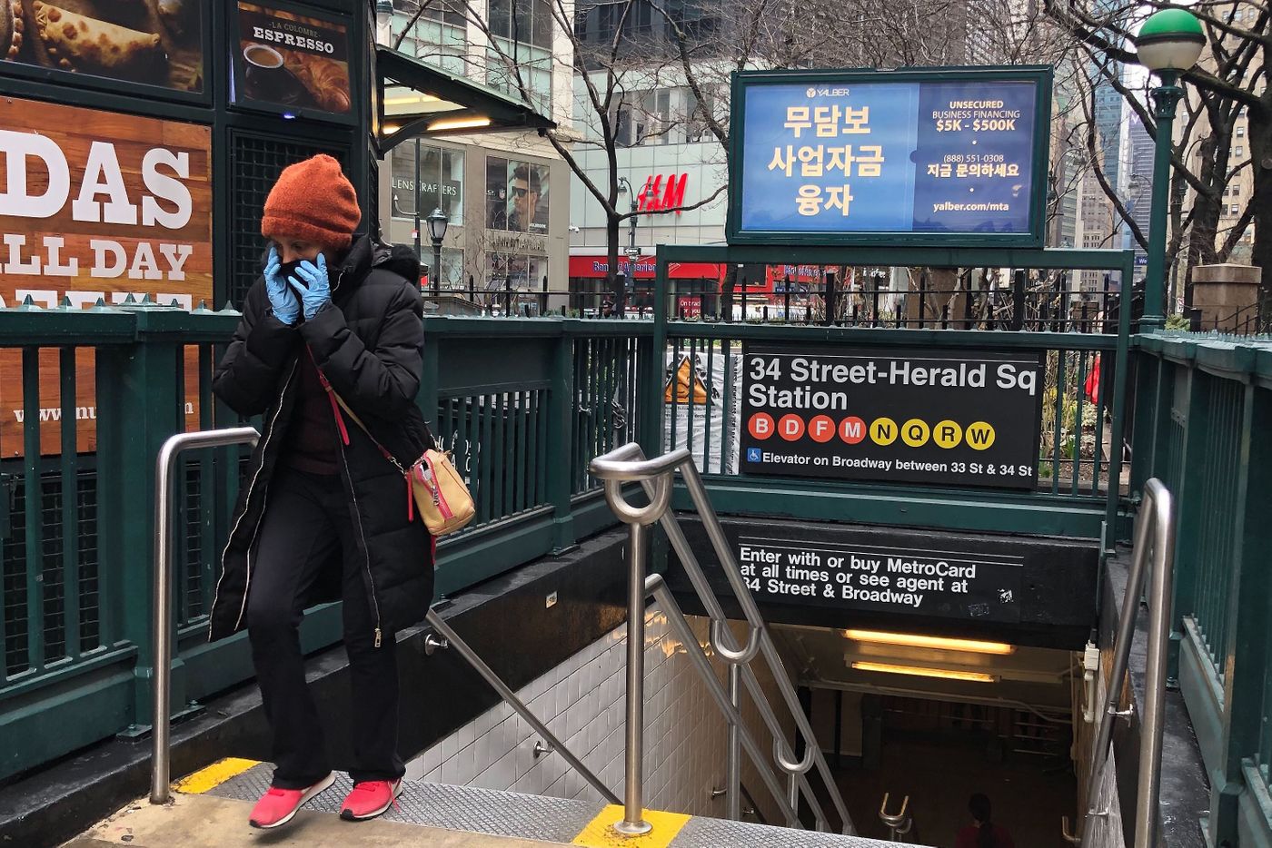 Manhattan stations are seeing less foot traffic, March 13, 2020.