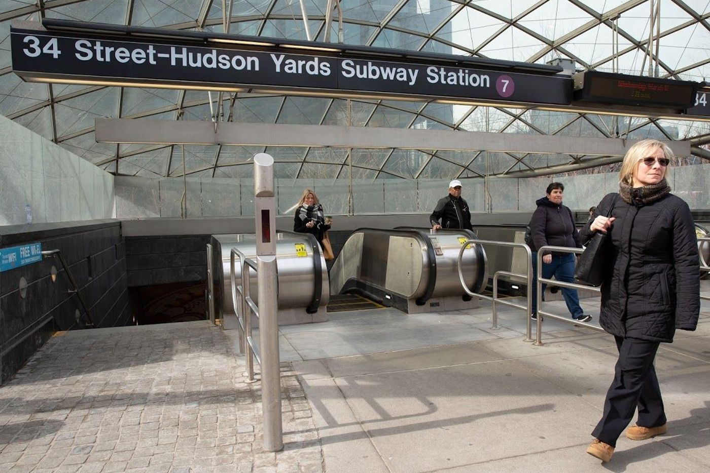 Escalators at the Hudson Yards subway station have been beset with problems since the station opened in 2015.