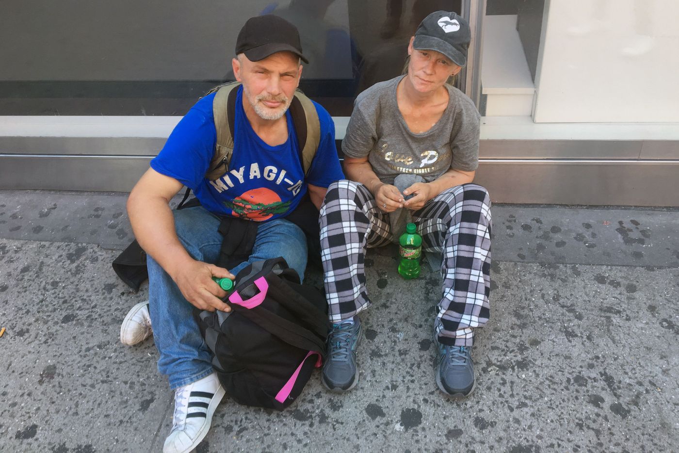 Todd Ackerman, 49, and his wife Tabatha, 45, say they’ve been living on the streets of New York for the last three years.