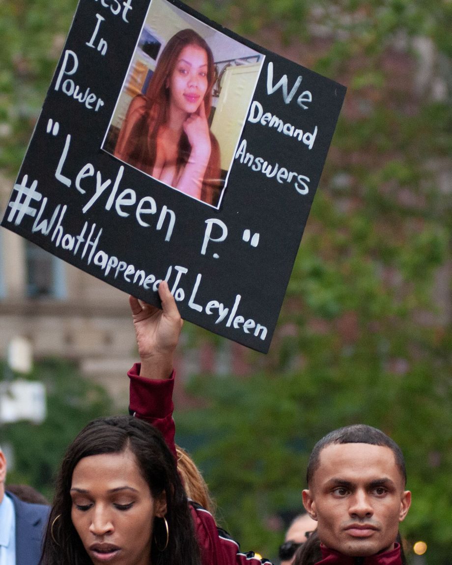 Hundreds of people packed into Foley Square to hold a vigil for Layleen Polanco on June 10, 2019.