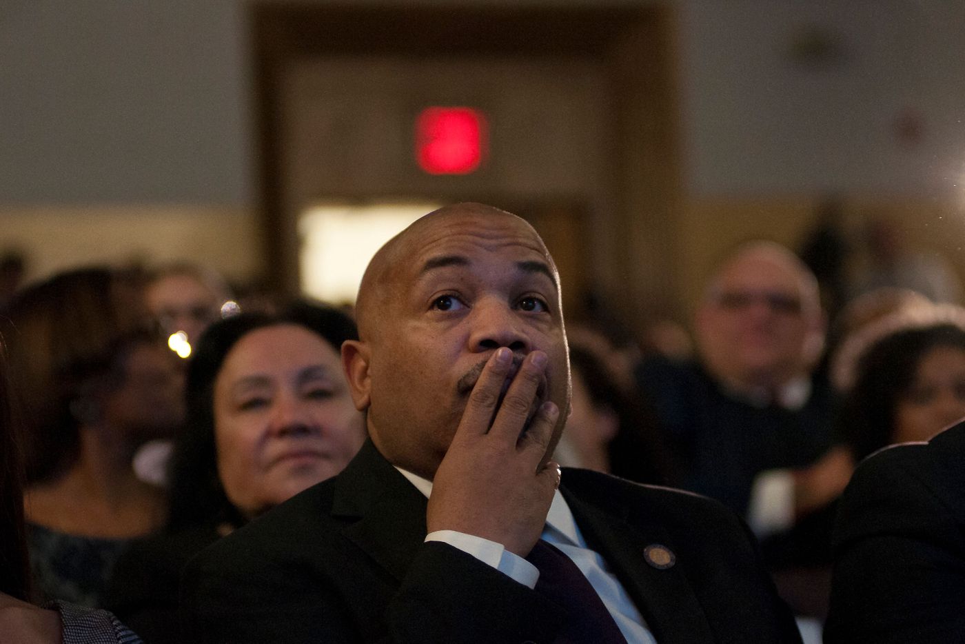 New York State Assembly Speaker Carl Heastie (D-Bronx) attends the State of the Bronx address, Feb. 21, 2019.