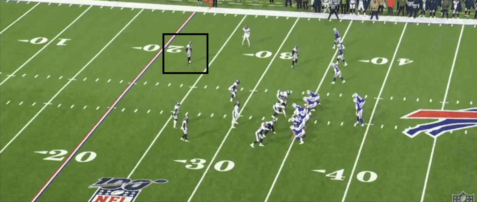 Simmons didn't do anything wrong, but he couldn't leave his assignment to help Harris against the faster Brown because of how Brian Daboll used his receivers. 