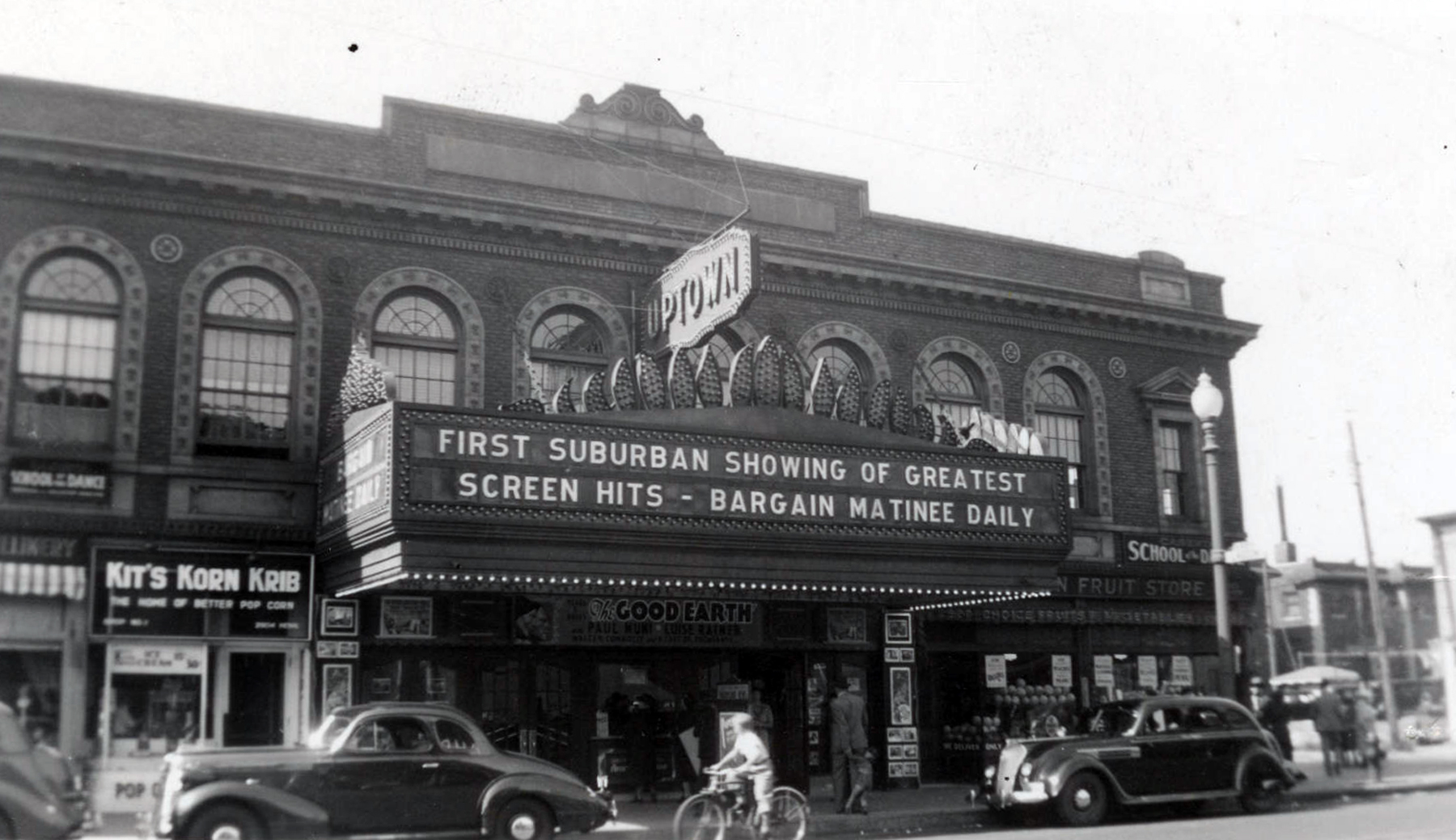 The Uptown Theatre prior to its renovation in approximately 1937.