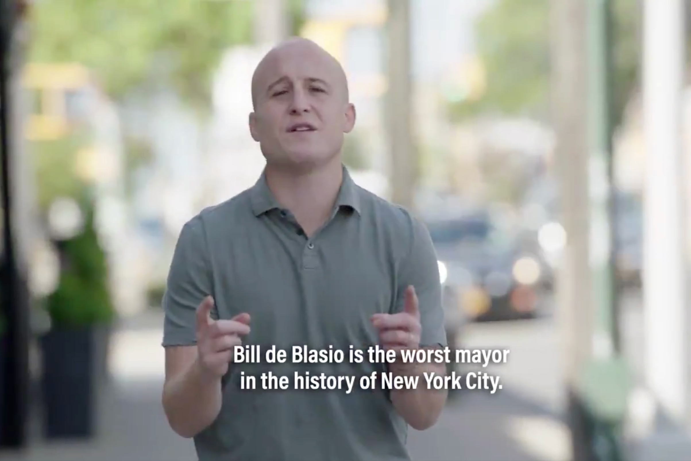 Congressional Rep. Max Rose (D-NY) released a reelection ad denouncing Mayor Bill de Blasio.