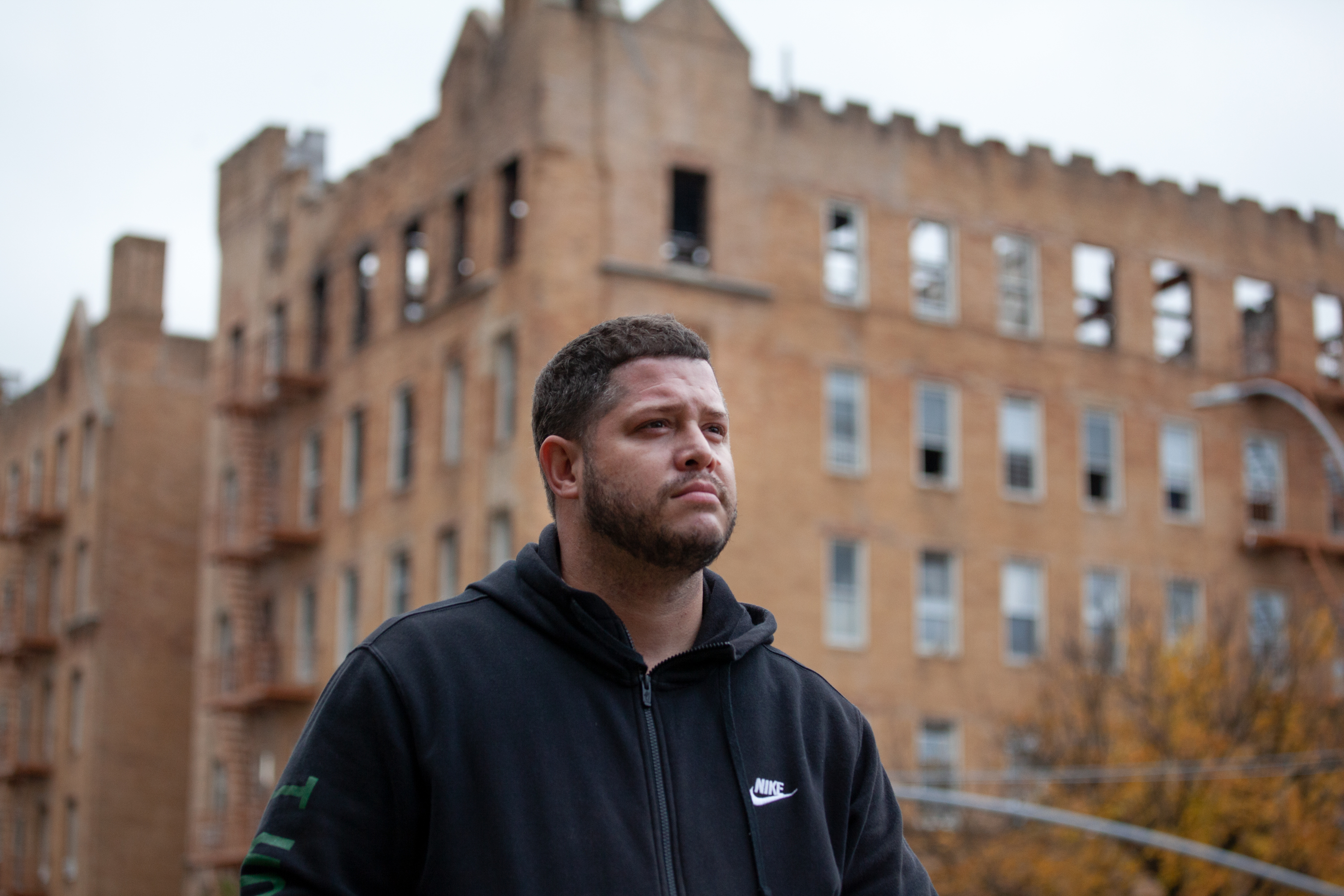 David Marrero struggled to find a home for ailing mother after they were forced out of their Sunset Park home when their building was destroyed in a fire.