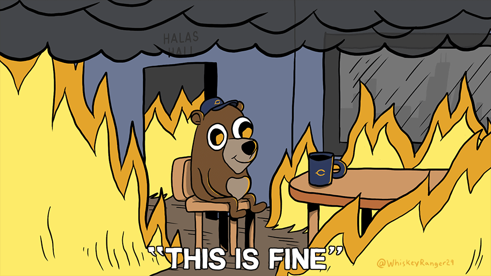 One Stop Shop - This Is Fine. - Chicago Bears Animation - Windy City  Gridiron