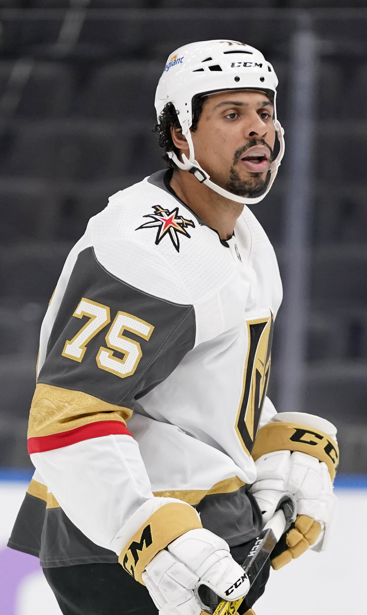 Ryan Reaves has missed more than a month because of injury but might be back for the Golden Knights in the playoffs.