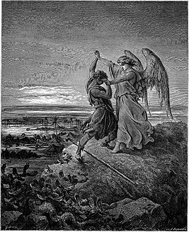 Jacob Wrestling with the Angel (1855)