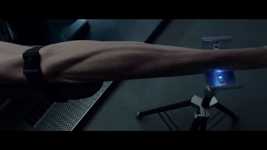 Miles Teller unstretches in Fantastic Four.
