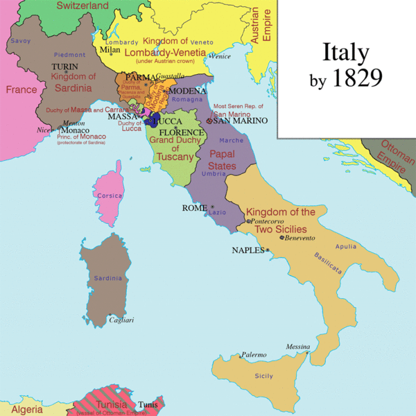 How Italy became a country, in one animated map - Vox