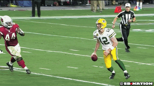 Image result for aaron rodgers hail mary cardinals