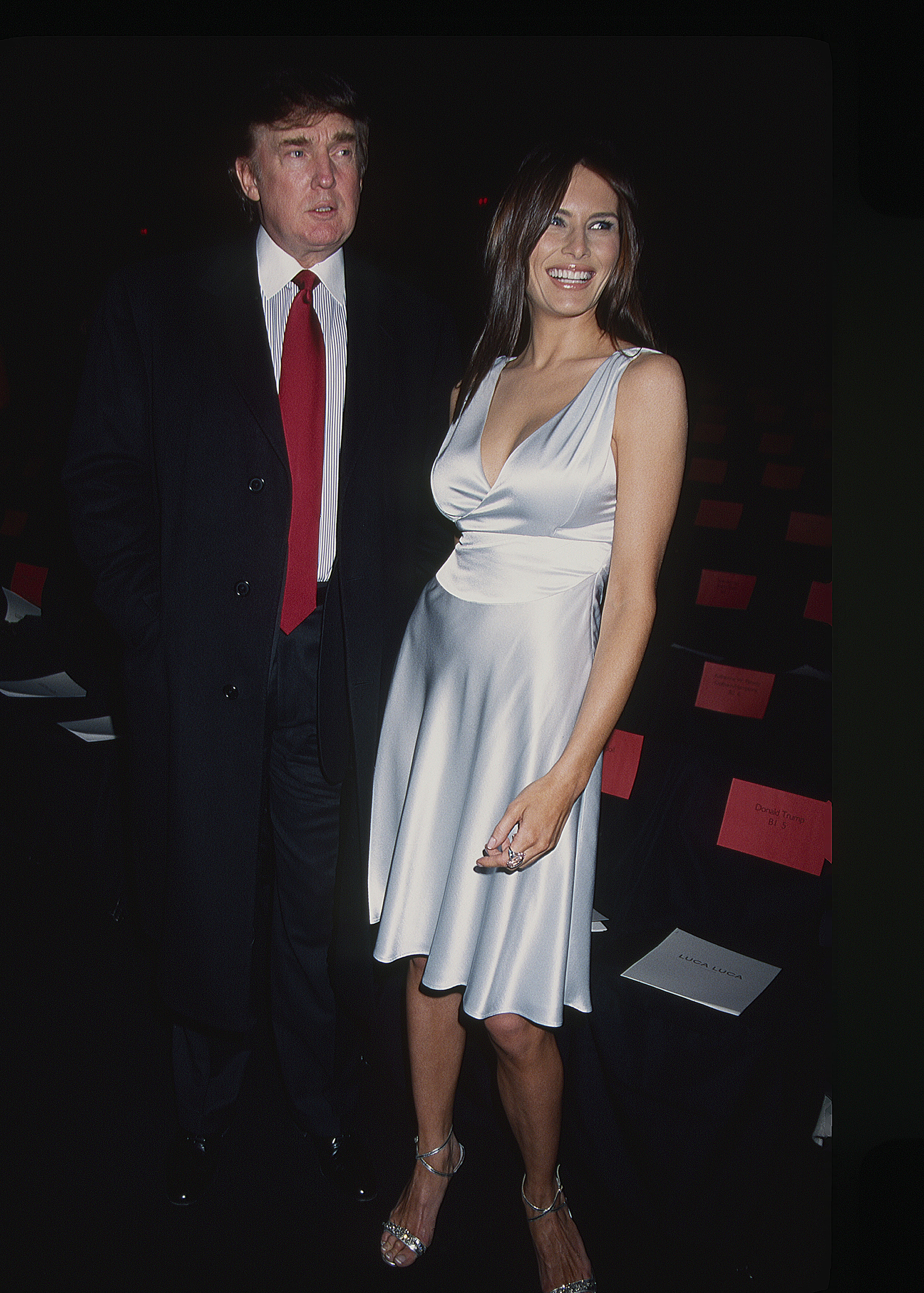Donald Trump and then-girlfriend Melania Knauss (now wife Melania Trump) in 1998.