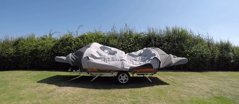 inflating camper trailer