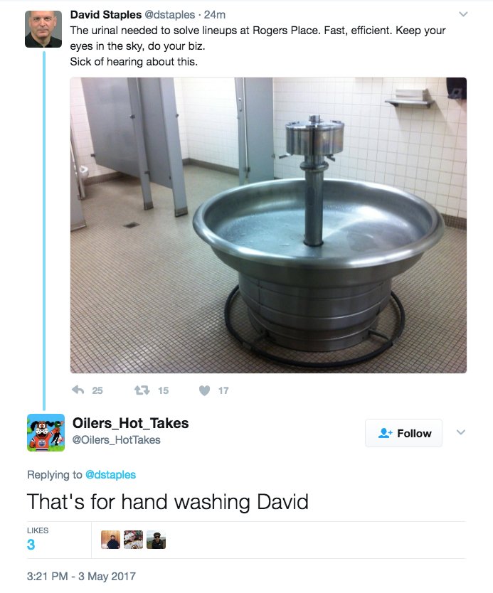 Piss in sink